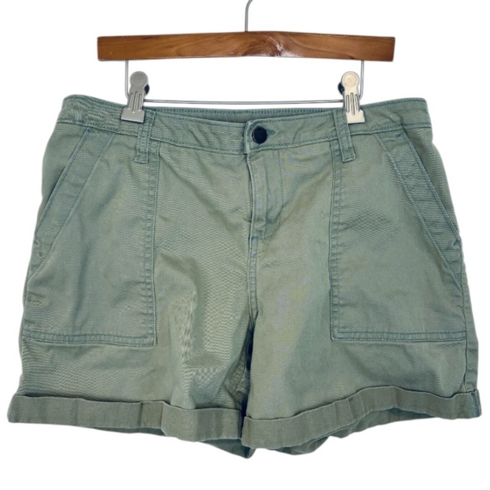 Caslon Women’s Olive Green Utility Shorts Size 8